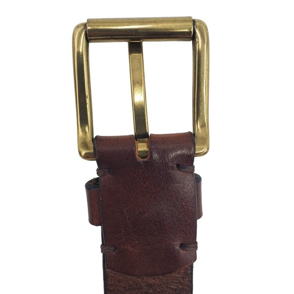 WILL Men's Size 40 Brown Leather Braided Woven Belt Adler Family Co Oregon 60157 - Picture 6 of 10